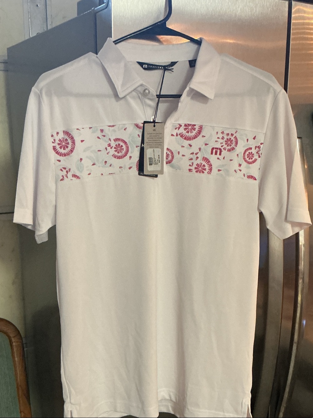 ‘Good Good Flourish’ Polo by Travis Mathew NWT Small #Travis Mathew #polo